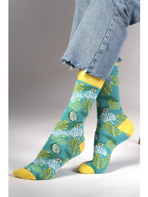 Ozzy Socks Lime Desenli Çorap