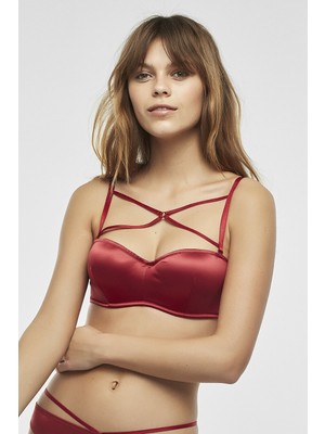 Penti Kırmızı Bloom Satin Sütyen