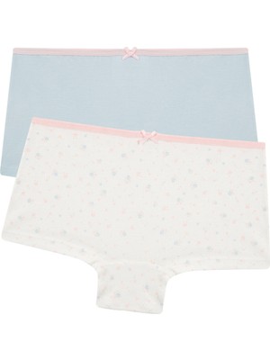 Penti Çok Renkli Kız Çocuk Soft 2'li Boxer