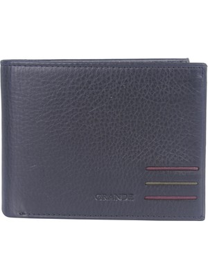 Grande Hakiki Deri Erkek Cüzdan Siyah 1818