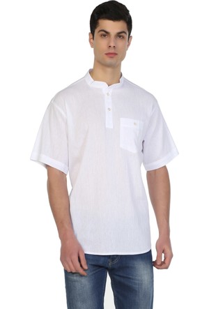 Siyah Ekstra Slim Fit Hakim Yaka Kisa Kollu Gomlek Lc Waikiki