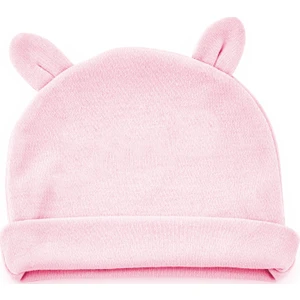 Babyjem Yenidoğan Bebe Şapka Kulaklı Pembe