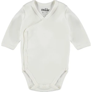 Bebek Kruvaze Yaka Çıtçıtlı Badi 1-6 Ay Ekru