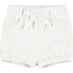Kız Bebek Şort 6-18 Ay Ekru