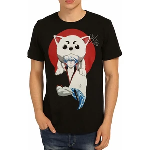 Bant Giyim - Gintama Siyah Erkek T-Shirt Tişört Xl Erkek