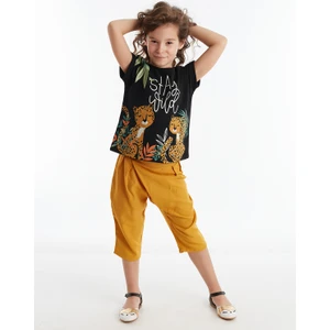Stay Leo Kız Çocuk T-shirt Kapri Pantolon Takım