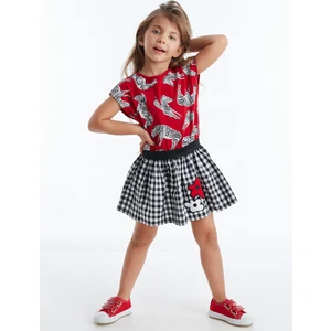 MSHB&G Zebra Ekoseli Kız Çocuk Elbise