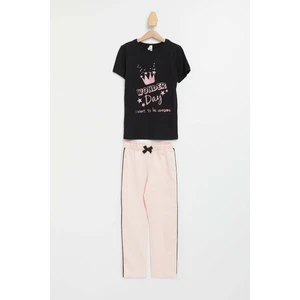 Kız Çocuk Baskılı Pijama Takımı N2737A620SP
