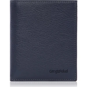Cengiz Pakel Hakiki Deri Erkek Cüzdan -13650 - Lacivert