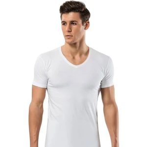 Pamuk Elastan V Yaka T-Tshirt