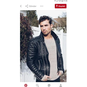 Deri Erkek Deri Mont