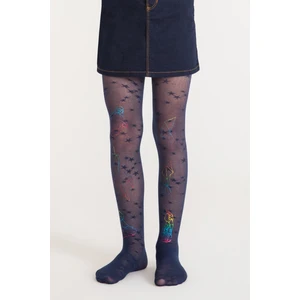 Açık Lacivert Pretty Galaxy Külotlu Çorap
