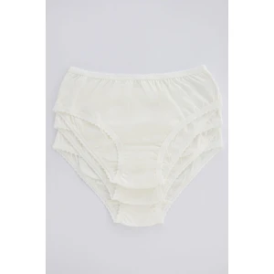 Çok Renkli Kız Çocuk Organic Cotton 3'lü Slip Külot