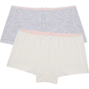 Çok Renkli Teen Basic 2'li Boxer