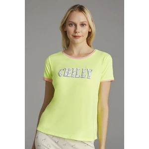 Neon Sarı Chilly Tişört