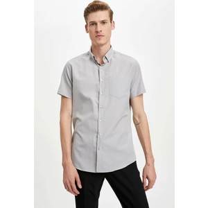 Slim Fit Desenli Kısa Kollu Gömlek N6300AZ20SM