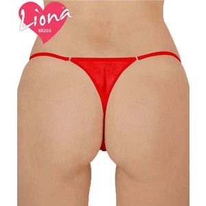 Halkalı Transparan Kırmızı G String İç Çamaşırı
