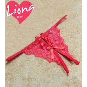 Dantel Kırmızı Tanga Fantezi İç Giyim