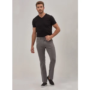 ALTINYILDIZ CLASSICS Erkek Gri Regular Fit Desenli Pantolon 4A0118200033