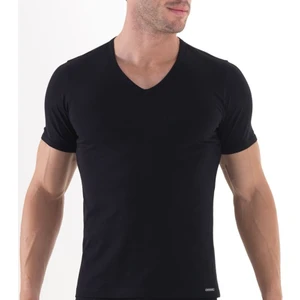 BLACKSPADE 9308 ERKEK SİLVER V YAKA KISA KOL SİYAH T-SHİRT