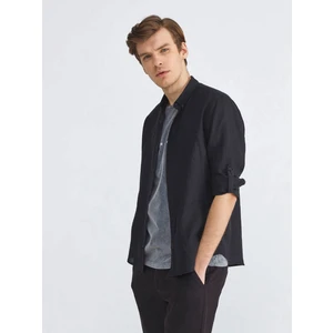 Keten Slim Fit Basic Gömlek