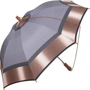 Snotline Kadın Uzun Baston Şemsiye Desenli Gri 14L