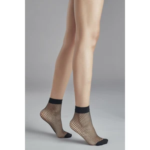 Siyah Klasik File Soket Çorap