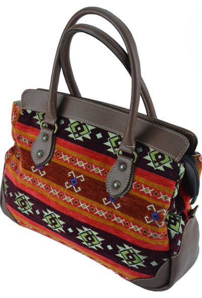 Zaven Kilim Desenli Omuz Çantası