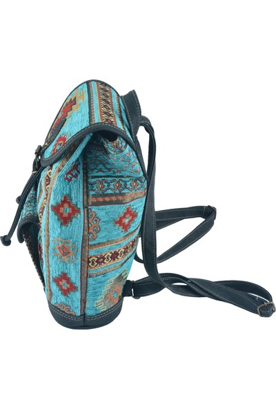 Zaven Kilim Desenli Sırt Çantası