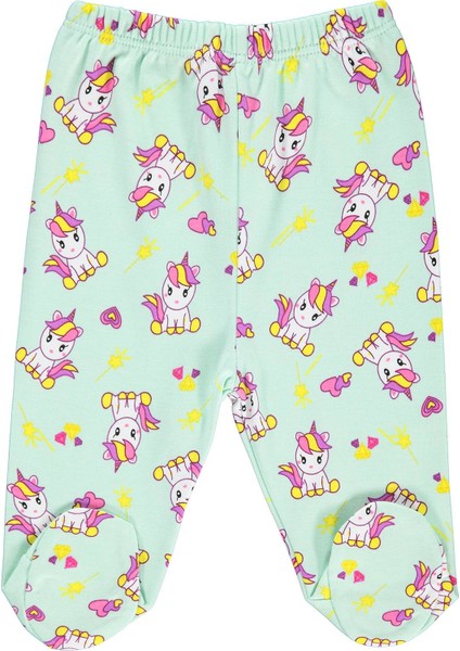 Kız Bebek Patikli Tek Alt 0-6 Ay Mint Yeşili