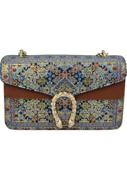 Otantik Kilim Desenli Zarif Çapraz Ve El Çantası fiyatları