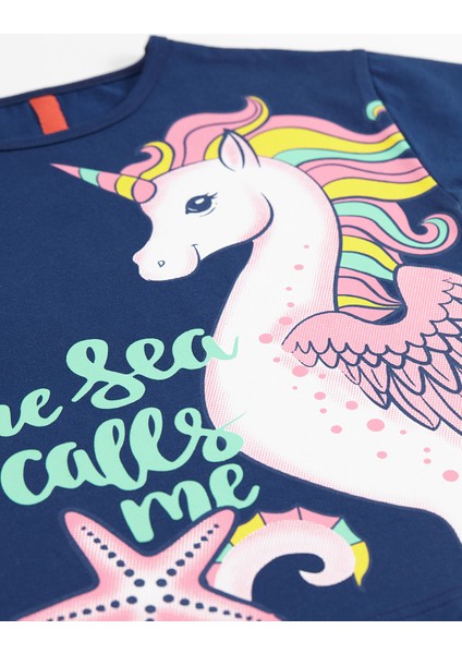 Denizatı Unicorn Kız Çocuk Tunik Tayt Takım