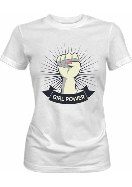 8 Mart Dünya Kadınlar Günü Tişörtü Tshirt Girl Power