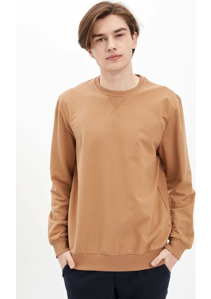 Bisiklet Yaka Basic Regular Fit Sweatshirt M7823AZ20SP