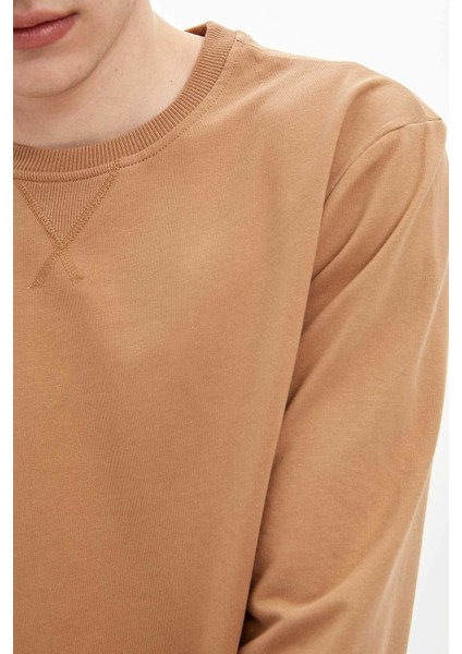 Bisiklet Yaka Basic Regular Fit Sweatshirt M7823AZ20SP