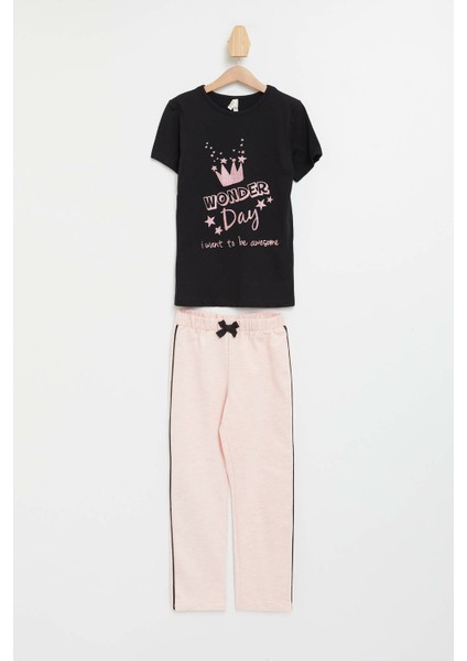 Kız Çocuk Baskılı Pijama Takımı N2737A620SP