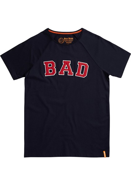 Lacivert Erkek T-Shirt Bad Convex Tee Navy