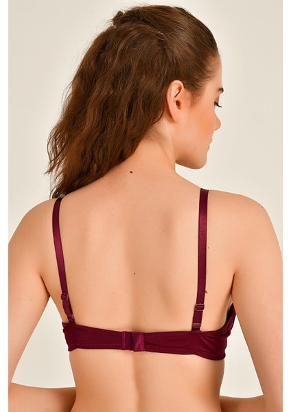 Kadın 1014 Çapraz Askılı Destekli Sütyen Mürdüm fırsatları