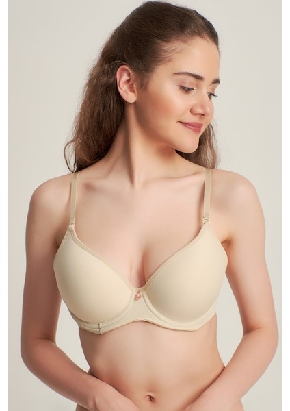 940600 Silikonlu Olympe Push Up Destekli Sütyen Ten
