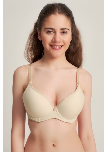 940600 Silikonlu Olympe Push Up Destekli Sütyen Ten