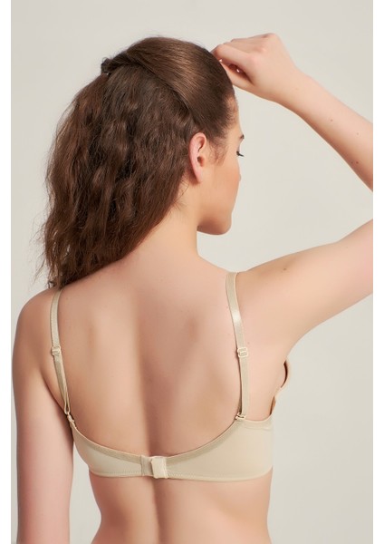 940600 Silikonlu Olympe Push Up Destekli Sütyen Ten