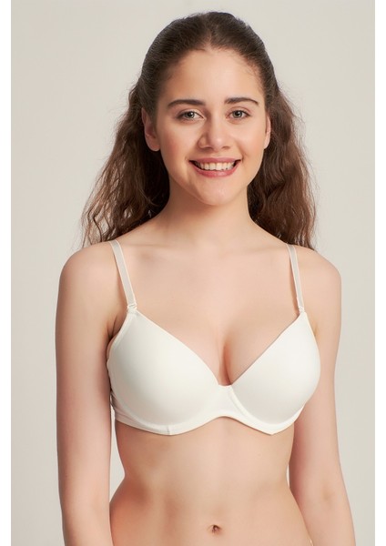 700680 Destekli Basic Bra Sütyen Ekru