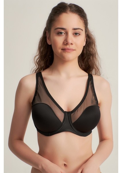 920600 Tüllü Desteksiz Soft Cup Toparlayıcı Sütyen Siyah fiyatları