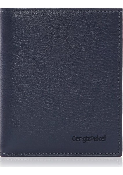 Hakiki Deri Erkek Cüzdan -13650 - Lacivert