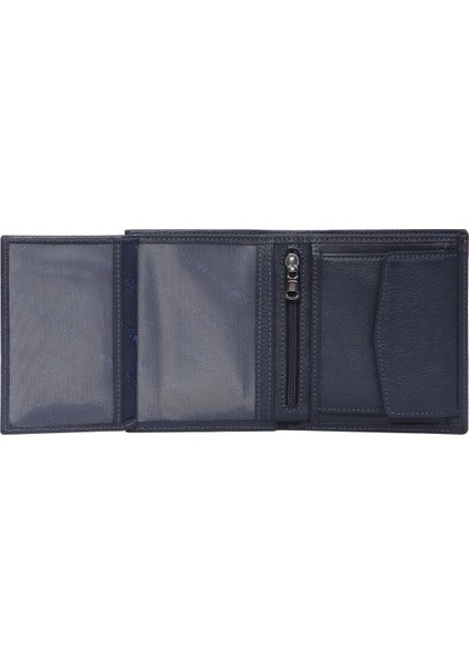 Hakiki Deri Erkek Cüzdan -13650 - Lacivert modelleri