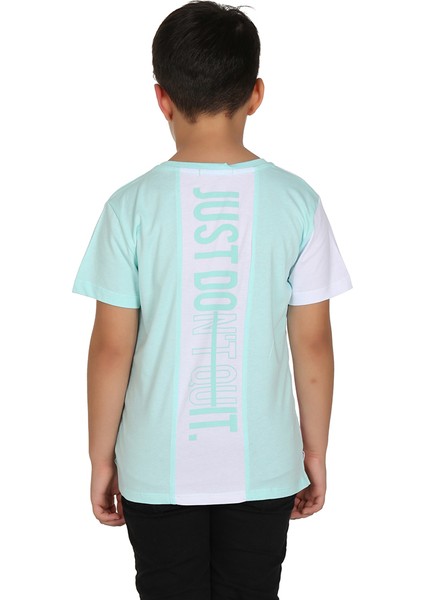 Erkek Çocuk Cepli Arka Baskılı T-Shirt