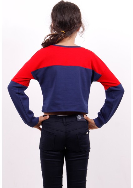 Kız Çocuk Varaklı Girl Baskılı Sweatshirt