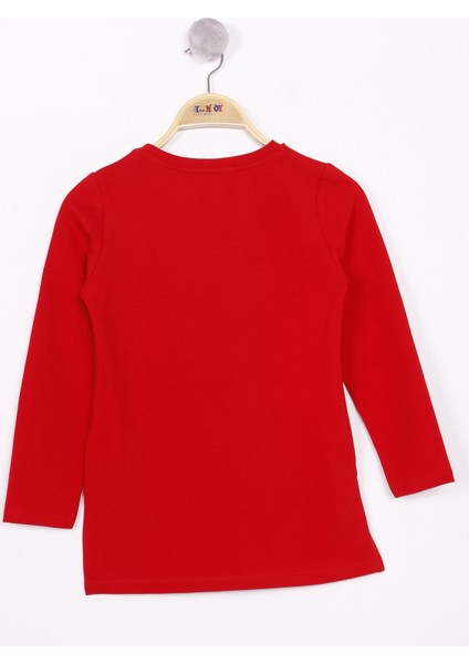 Kız Çocuk Gözlüklü Kız Baskılı Sweatshirt