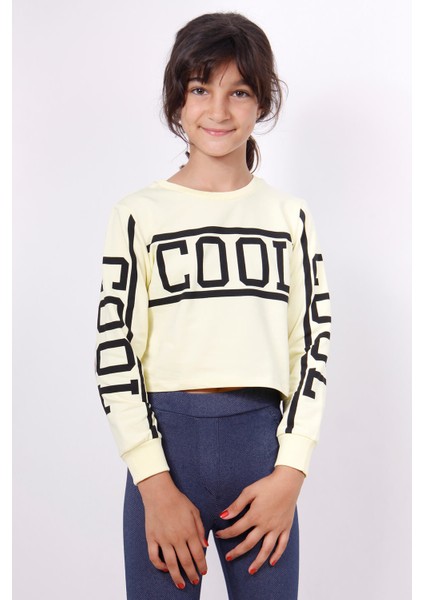 Kız Çocuk Cool Baskılı Sweatshirt