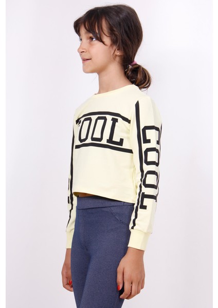 Kız Çocuk Cool Baskılı Sweatshirt